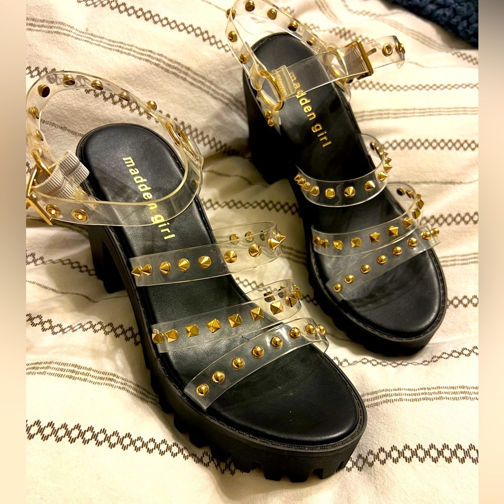 Madden Girl Lug Sole Platforms Gem